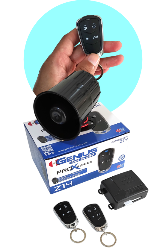 Alarma para auto con dos controles tipo llavero — Autobox