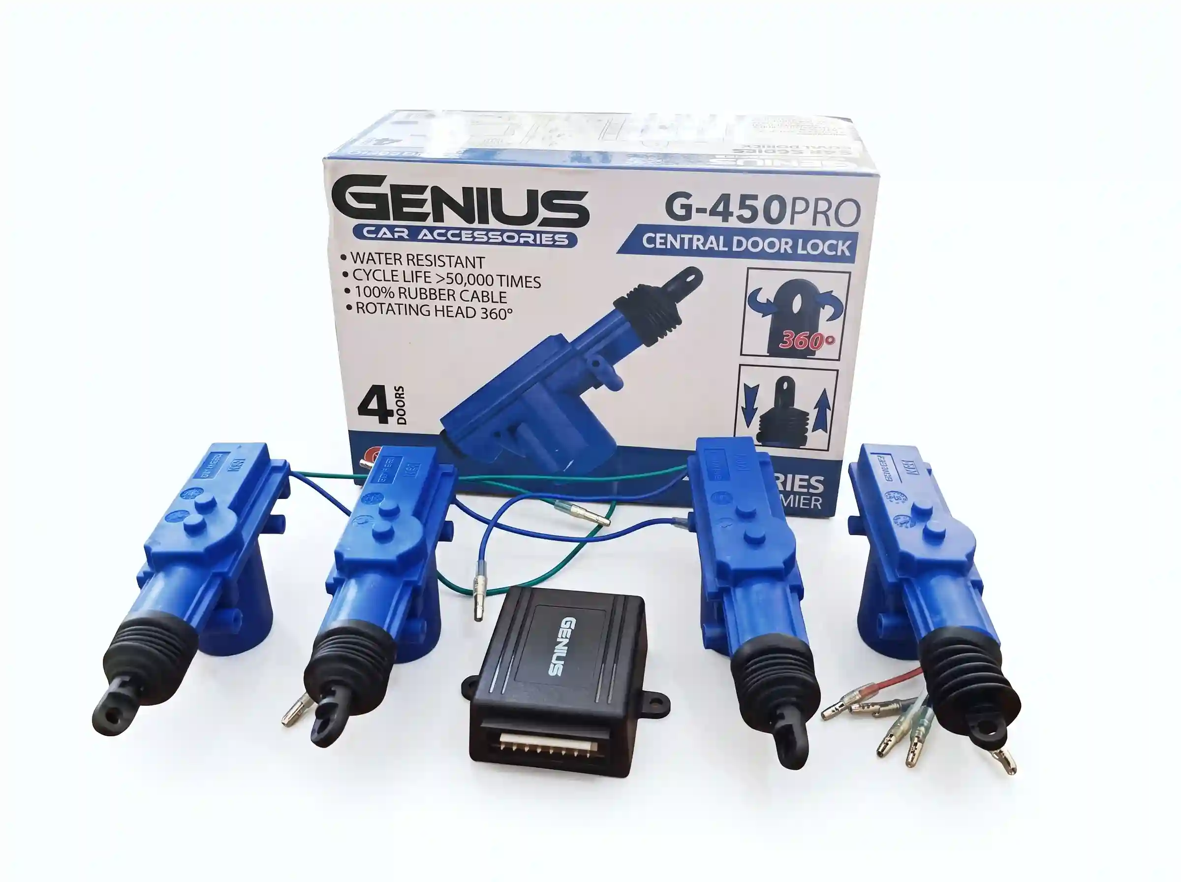 Kit de cierre centralizado Genius G-450 PRO de 4 pestillos eléctricos